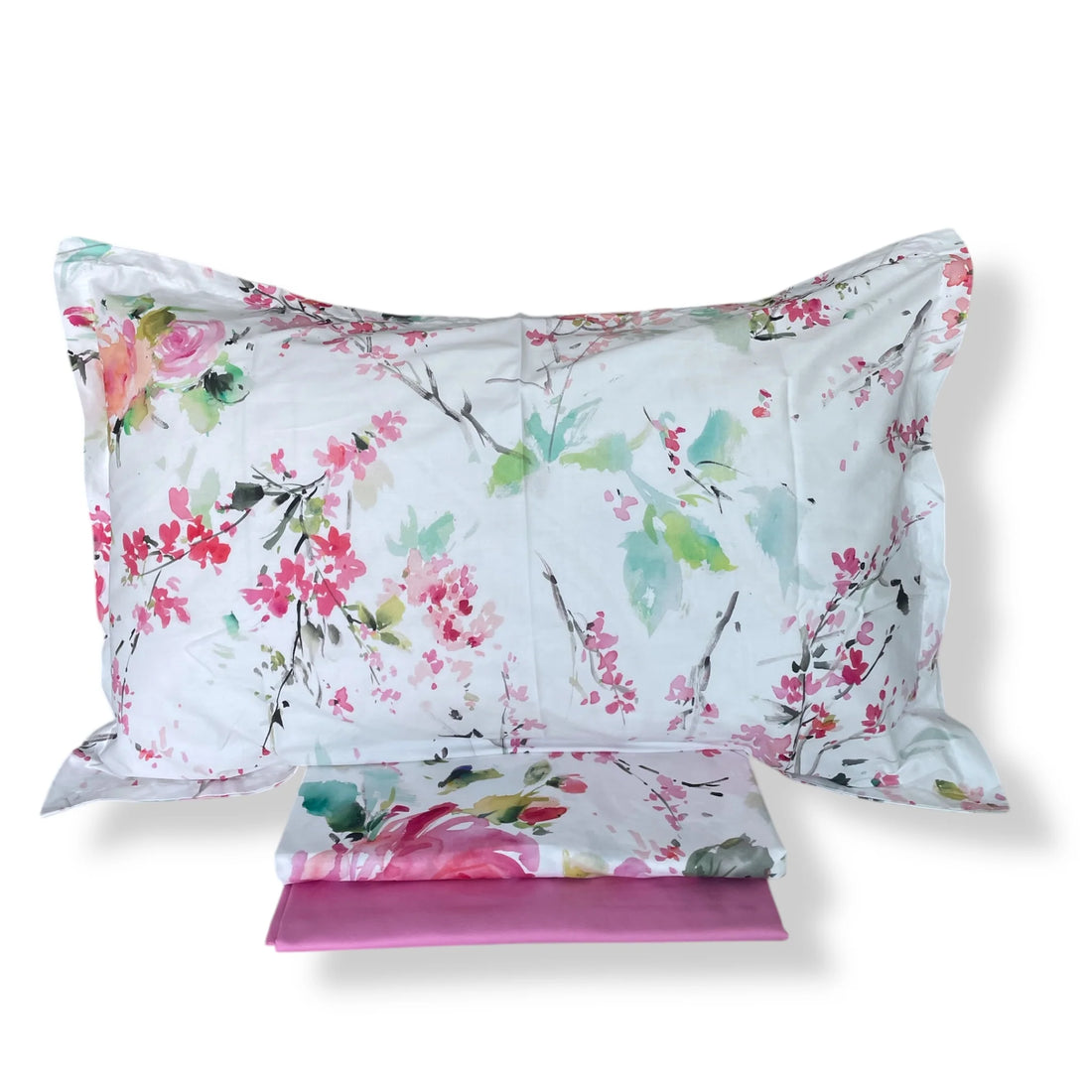 Parure Copripiumino MIRABELLO Emporium - Rami di Rose Rosa