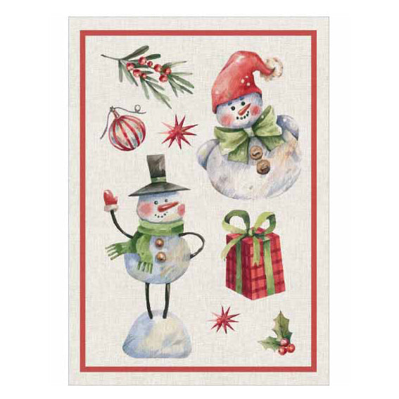 Strofinaccio in Cotone con Stampa Digitale - Plum
