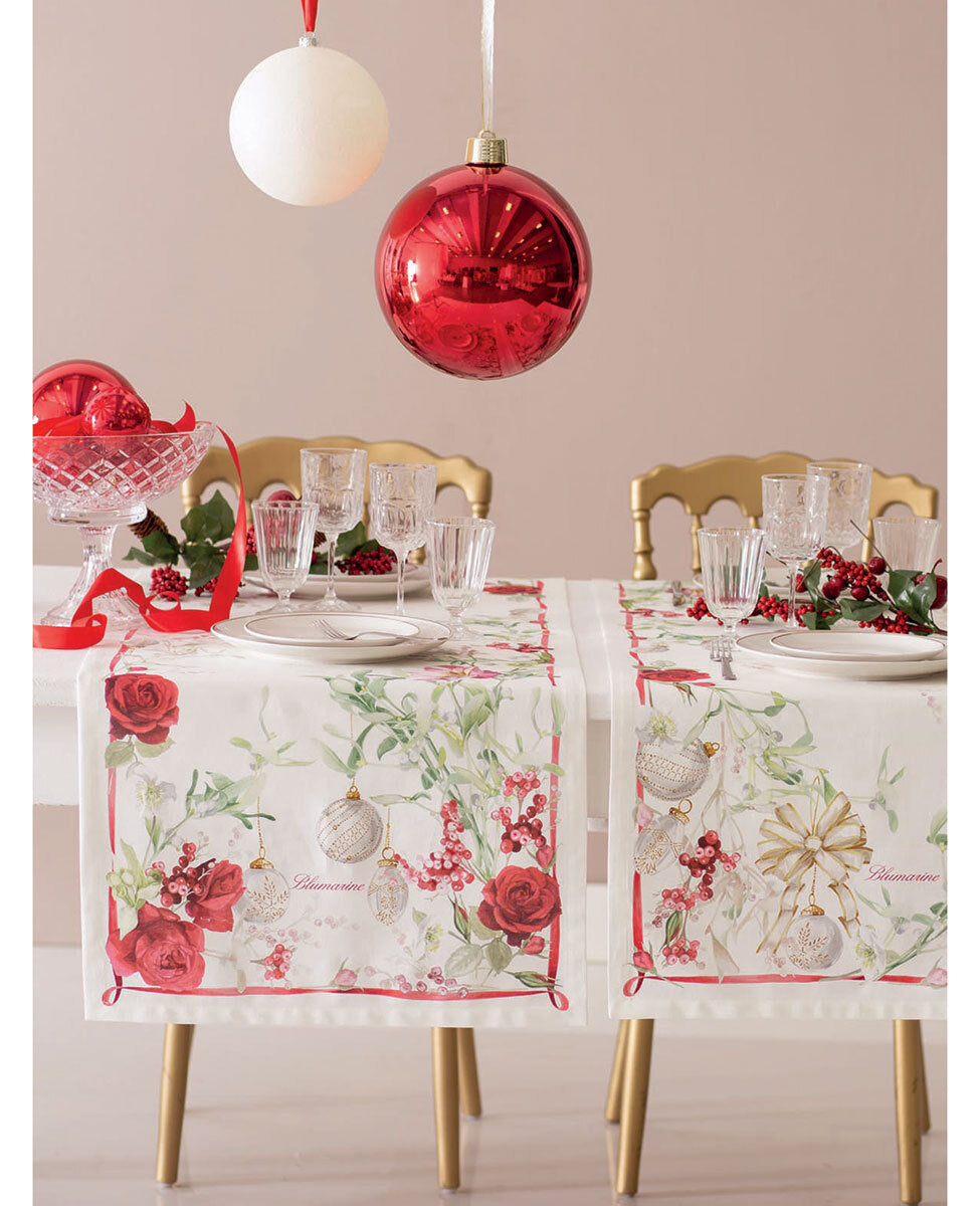 Runner in Cotone BLUMARINE - Jingle Bells