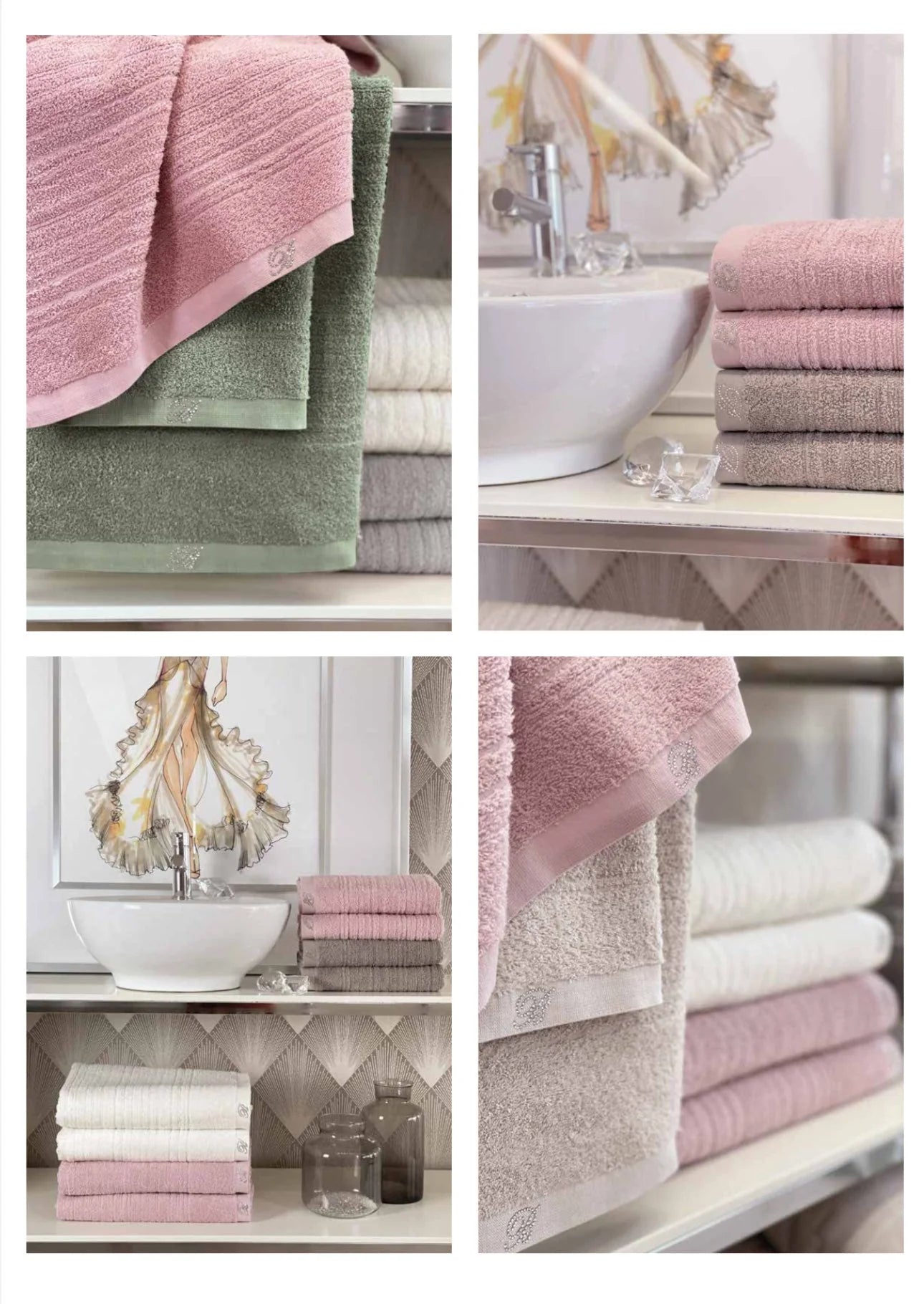 Set 5 Pezzi Asciugamani in Spugna BLUMARINE - Samira