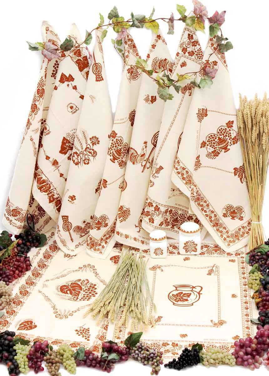 Tea towel with Romagna print