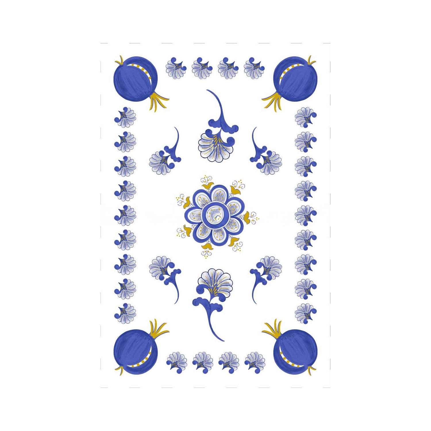 Tea towel with Romagna print