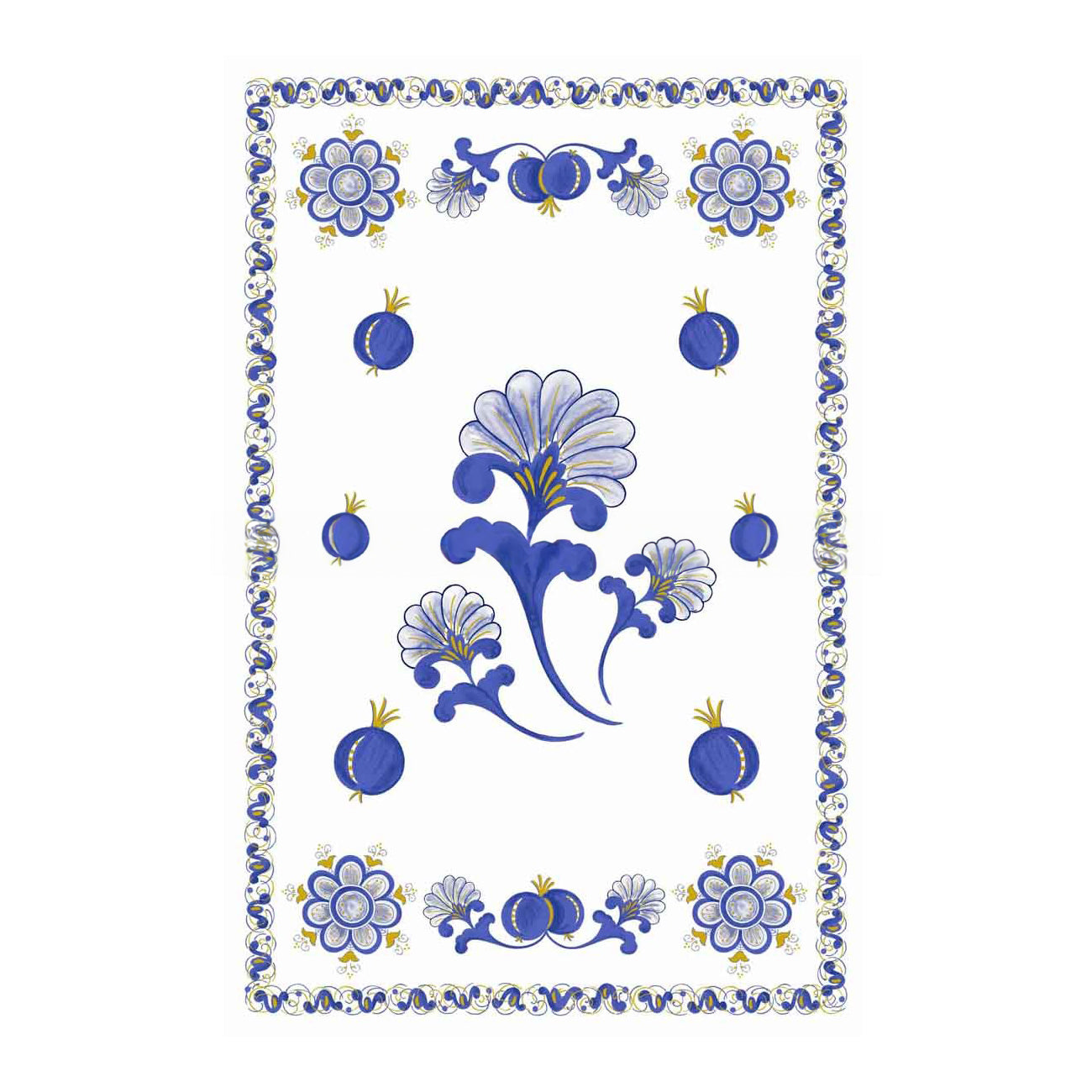 Tea towel with Romagna print
