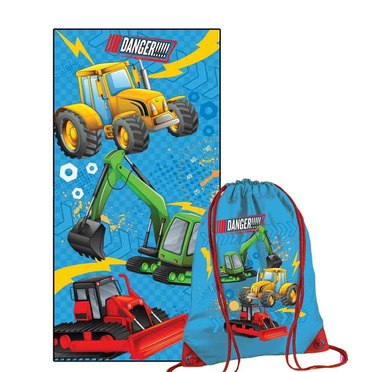 Telo Mare bimbo in microfibra con zainetto HERMET - Danger