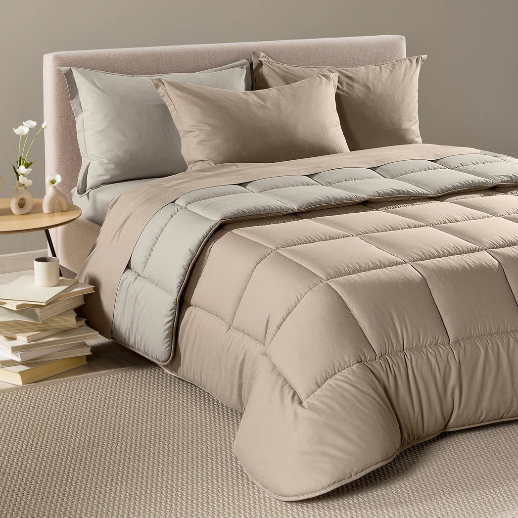 Trapunta invernale Double Color in Lyocell e cotone CALEFFI - Vita