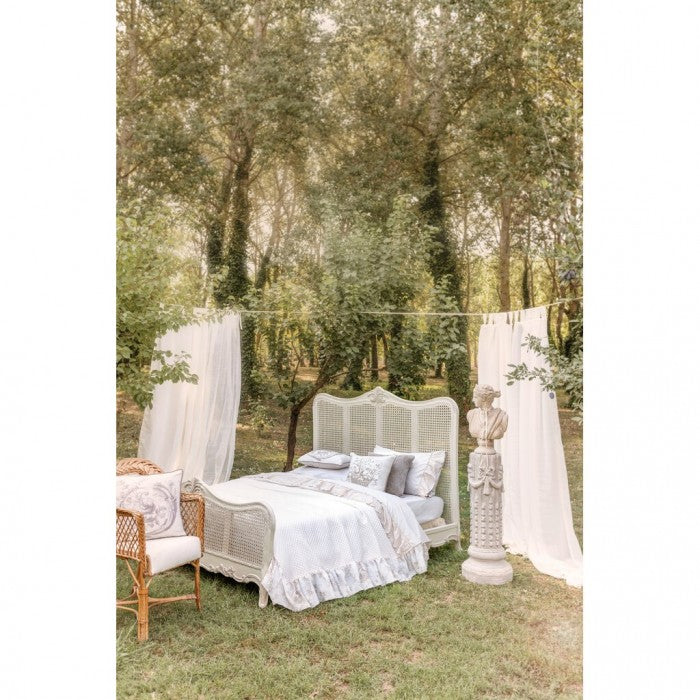 Copriletto Trapuntato Singolo con Gala 20cm BLANC MARICLO' - Fru Fru
