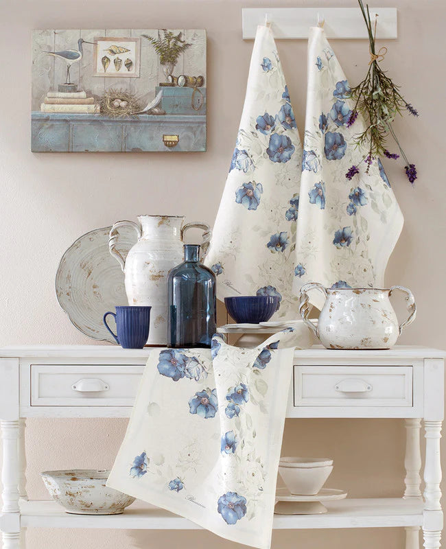 BLUMARINE Pure Linen Tea Towel - Trisha 