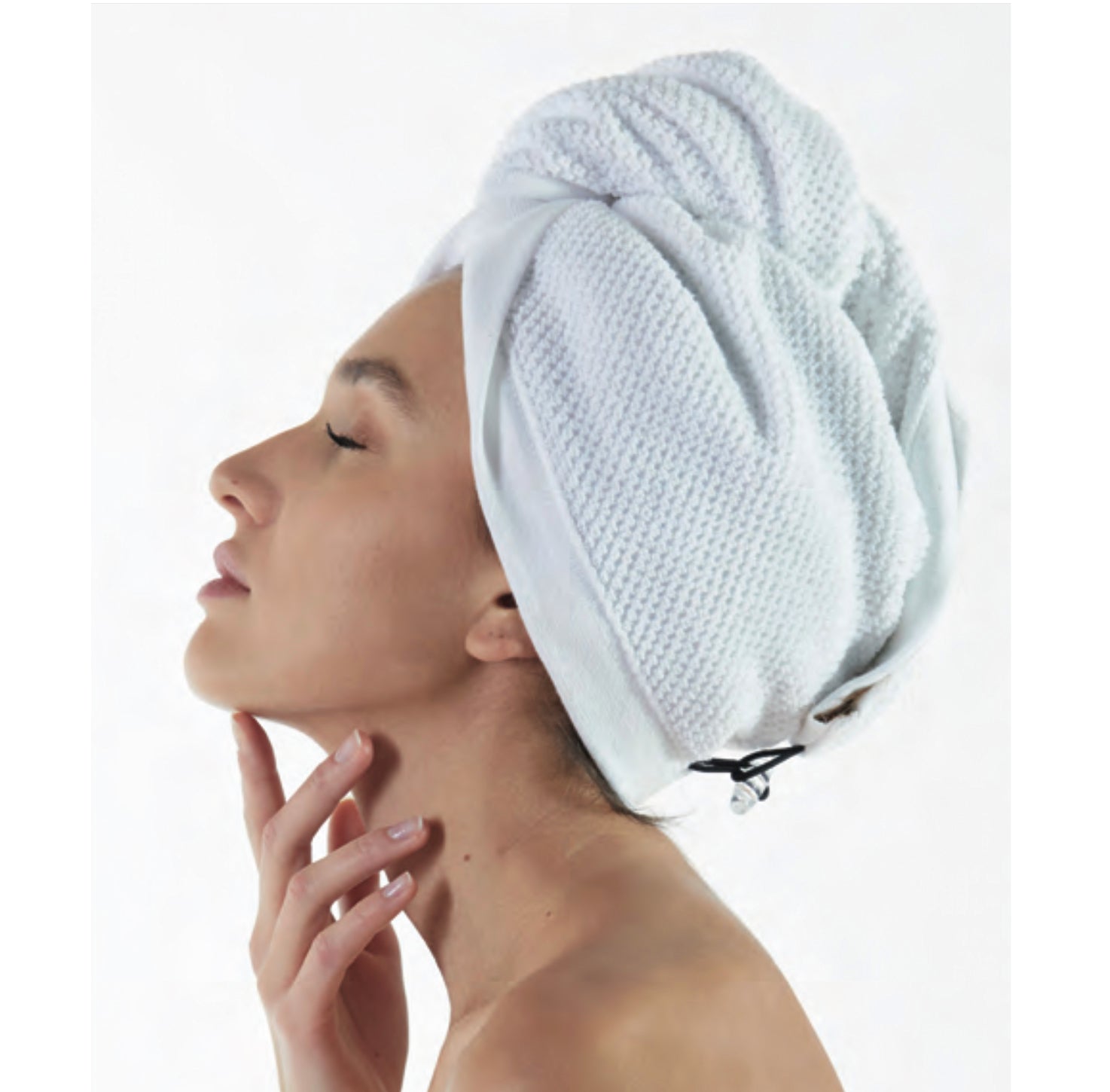 Turbante per Capelli in Spugna MAISON SUCREE - Pepe