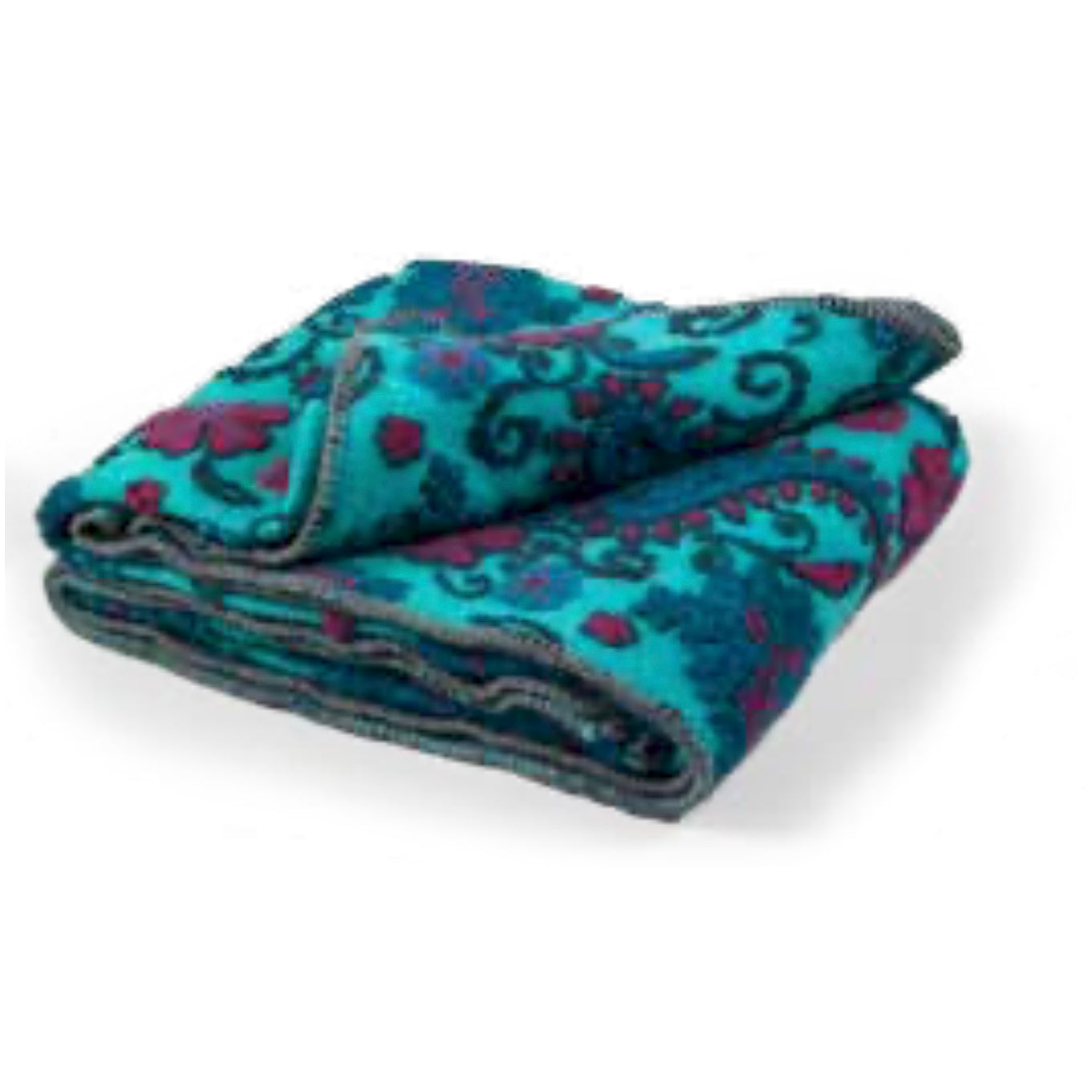 Plaid Blanket in Boiled Wool LANA ITALIA - Cashmere