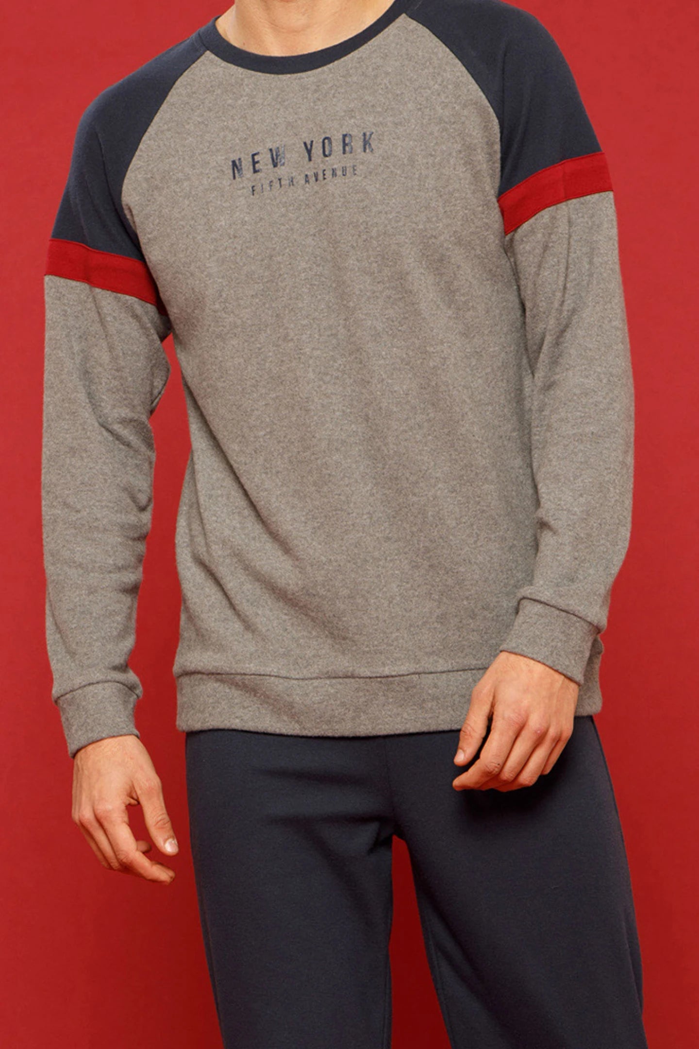 Men's Warm Cotton Plush Pajamas WE BY NIGHT - Fifth