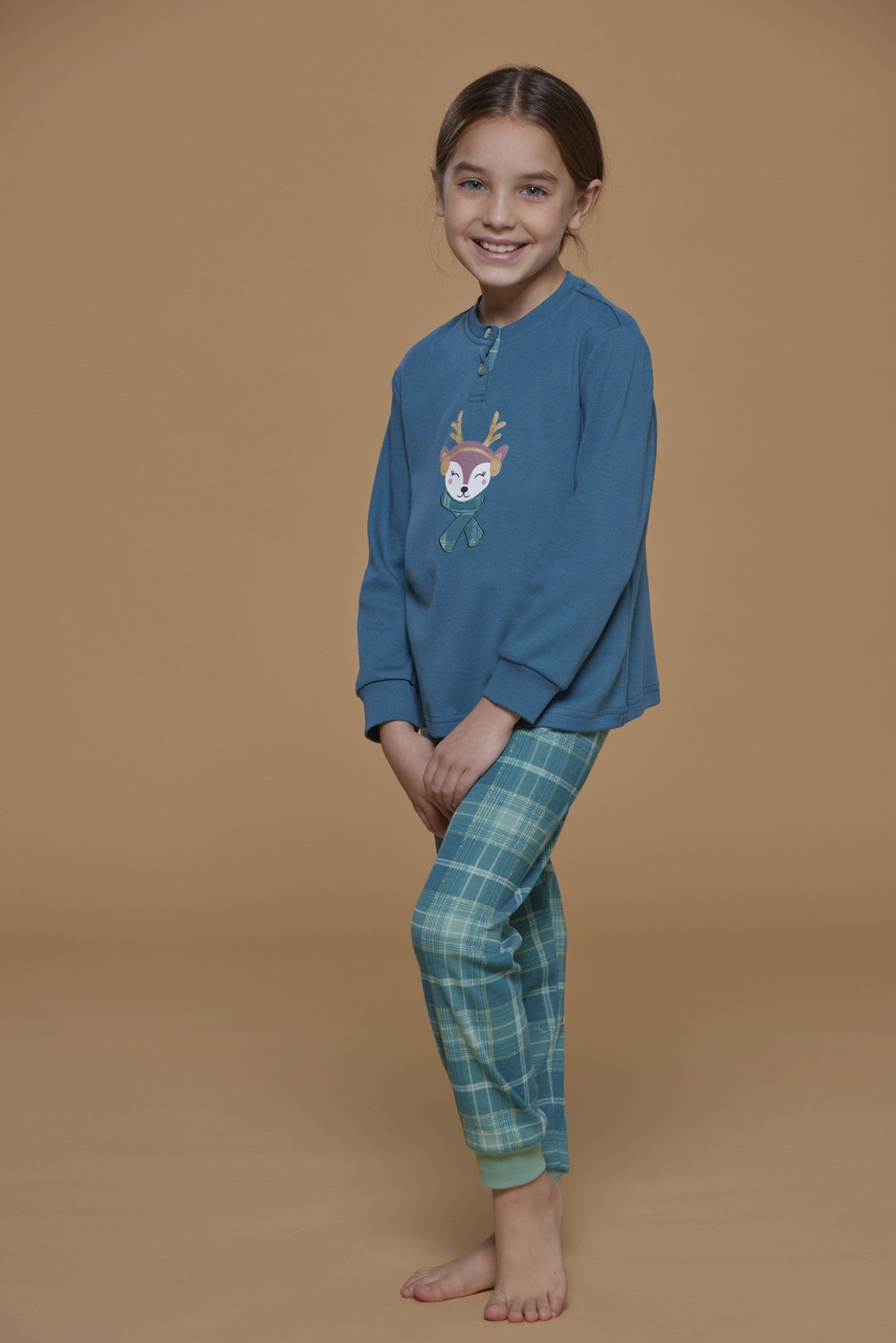 Girl's Warm Cotton Pajamas WE AT NIGHT - Foxi