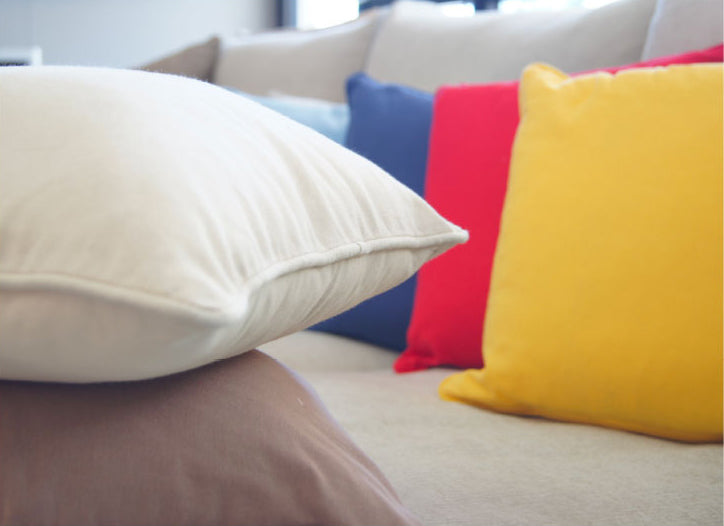 Plain Cotton Pillow Cover - Rainbow