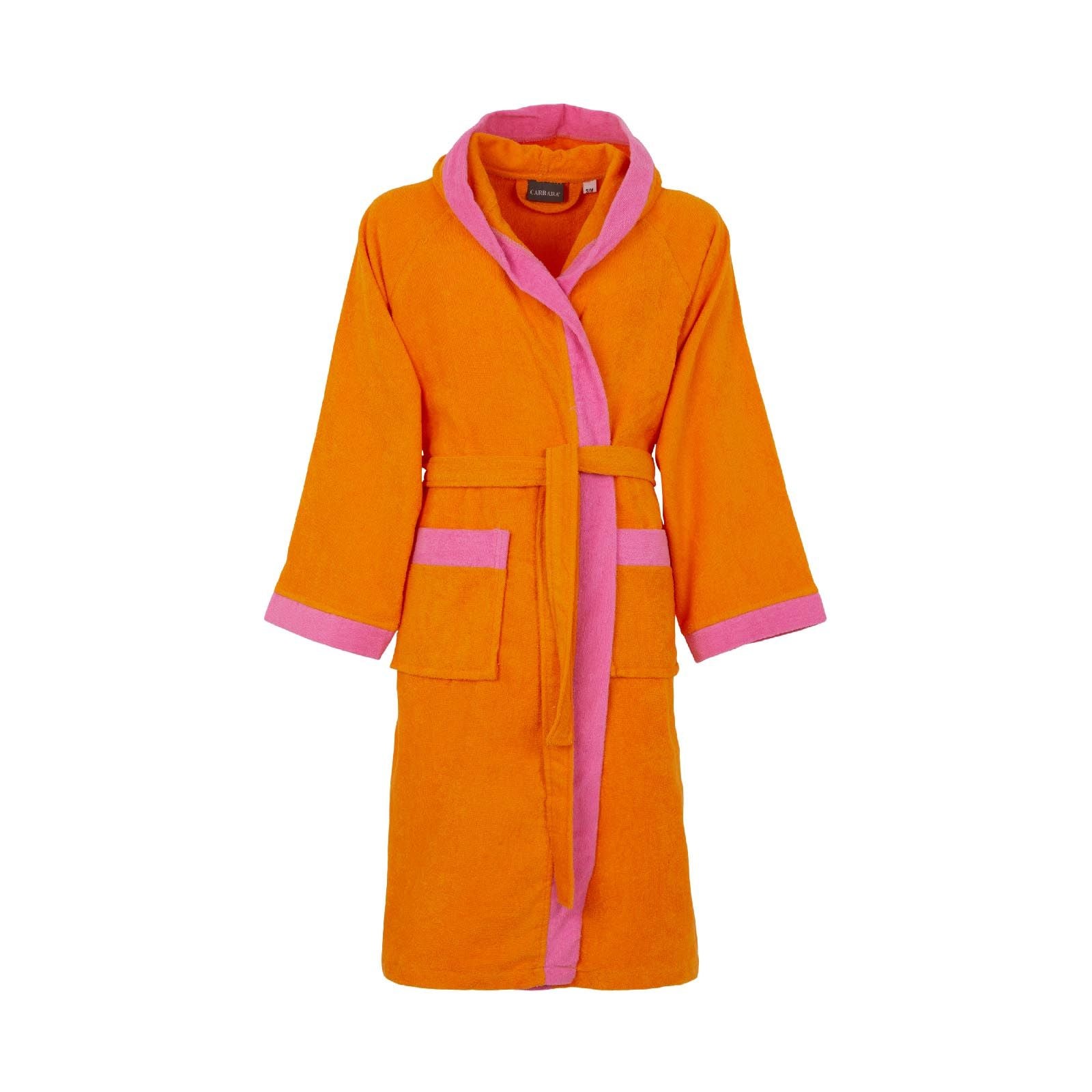 CARRARA Cotton Microterry Bathrobe with Hood - Voyage