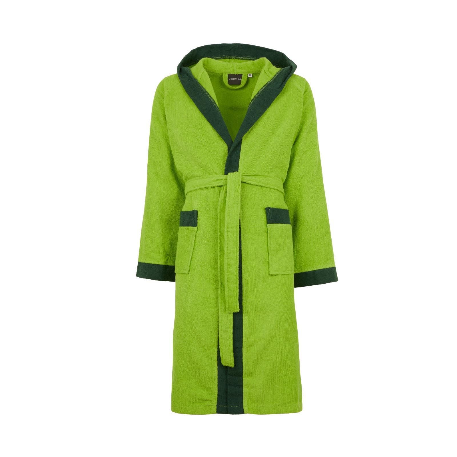 CARRARA Cotton Microterry Bathrobe with Hood - Voyage