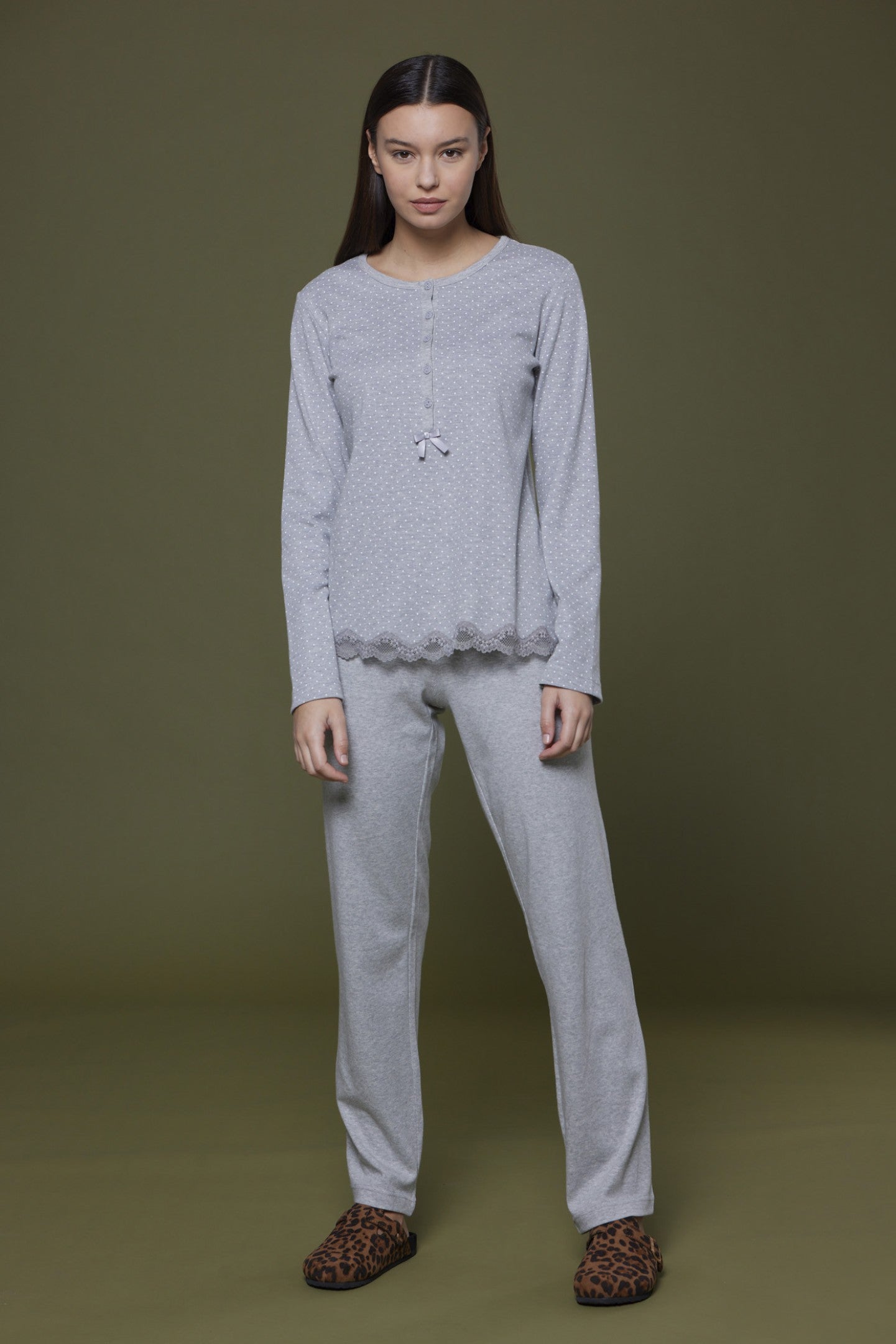 Women's warm cotton pajamas NOI DI NOTTE - Giulia
