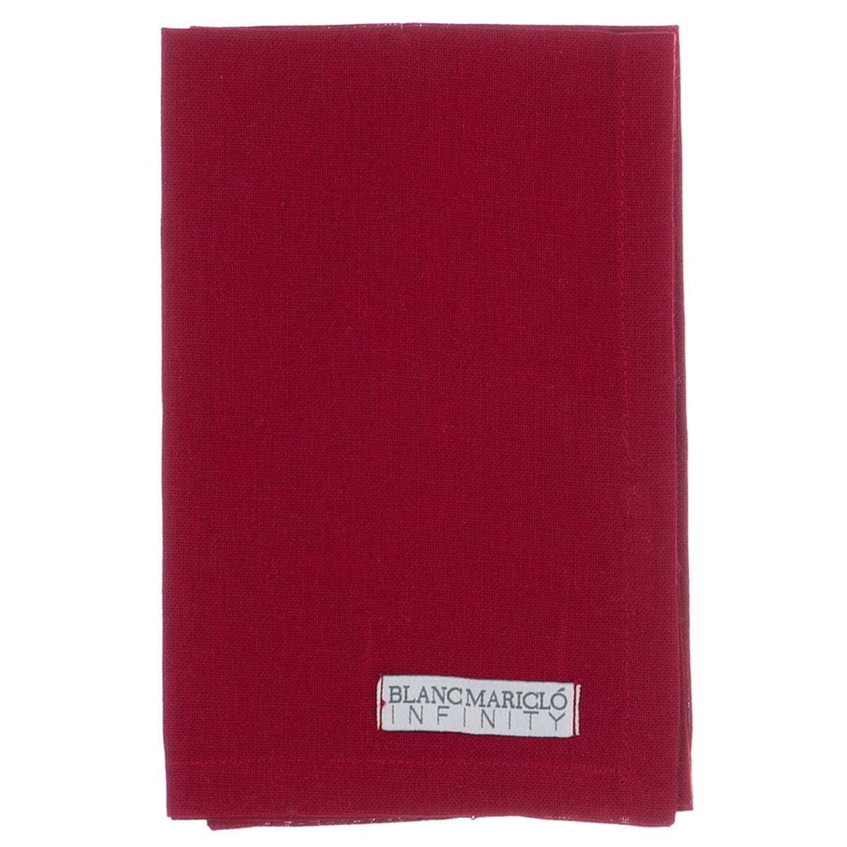 Set of 6 Plain Napkins BLANC MARICLO' - Infinity 