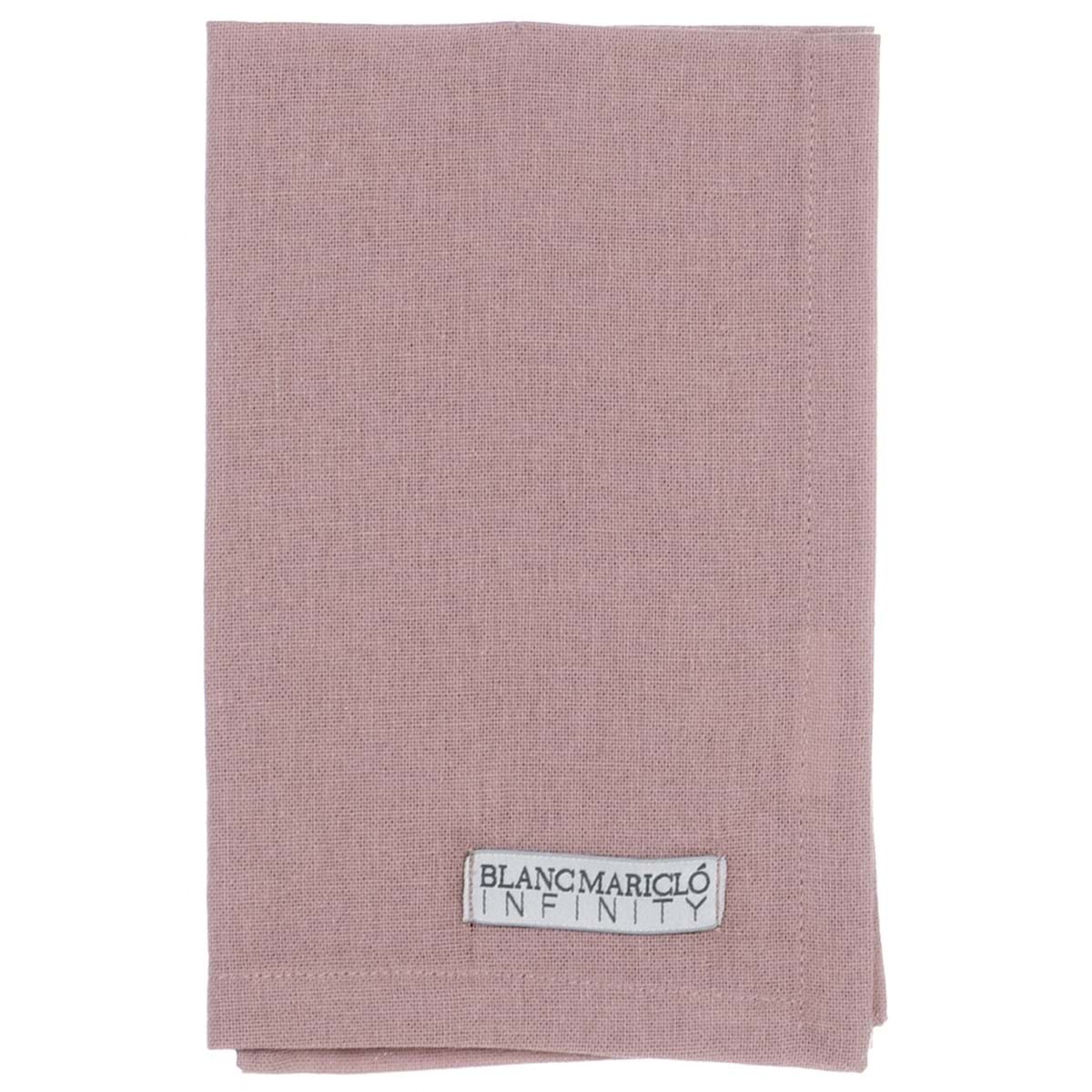 Set of 6 Plain Napkins BLANC MARICLO' - Infinity 