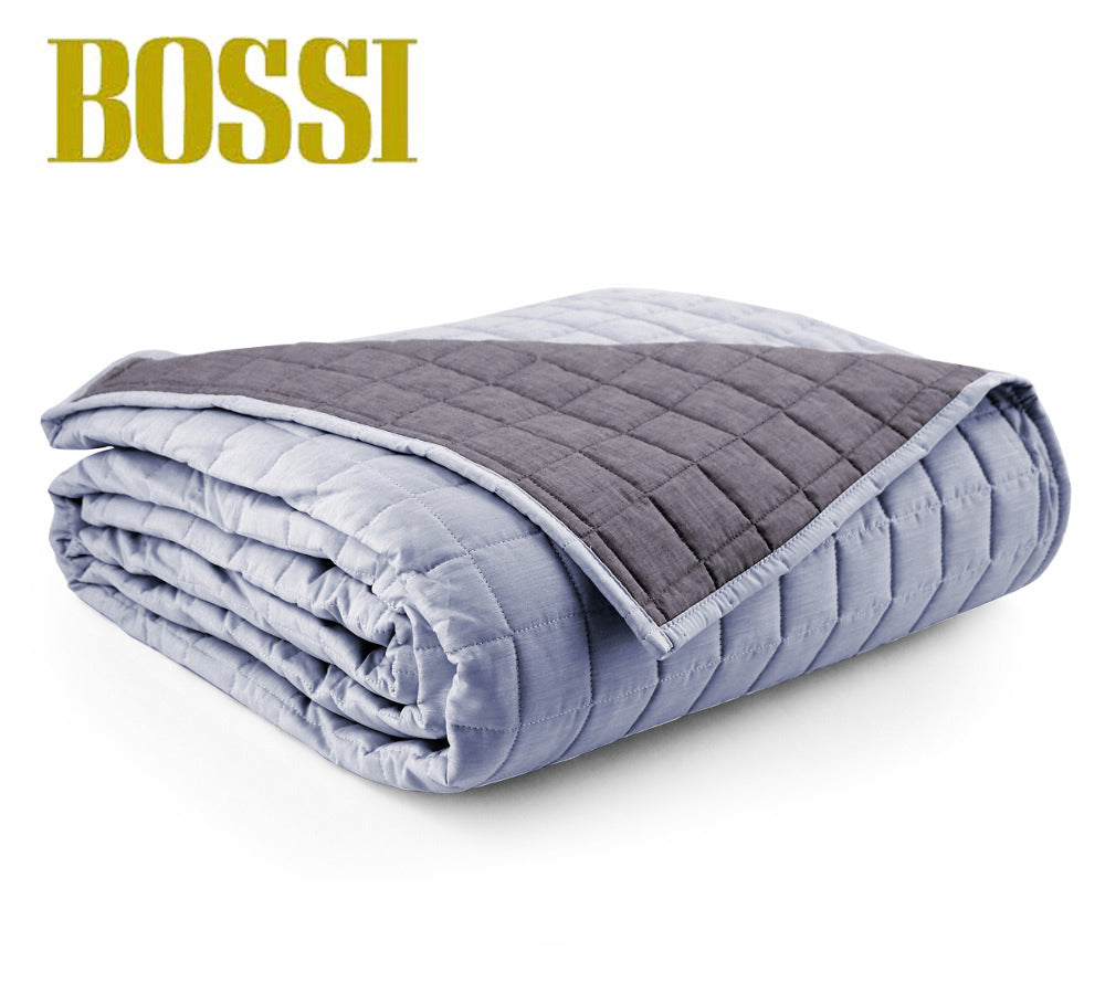 BOSSI Yarn Dyed Cotton Quilted Bedspread - Double