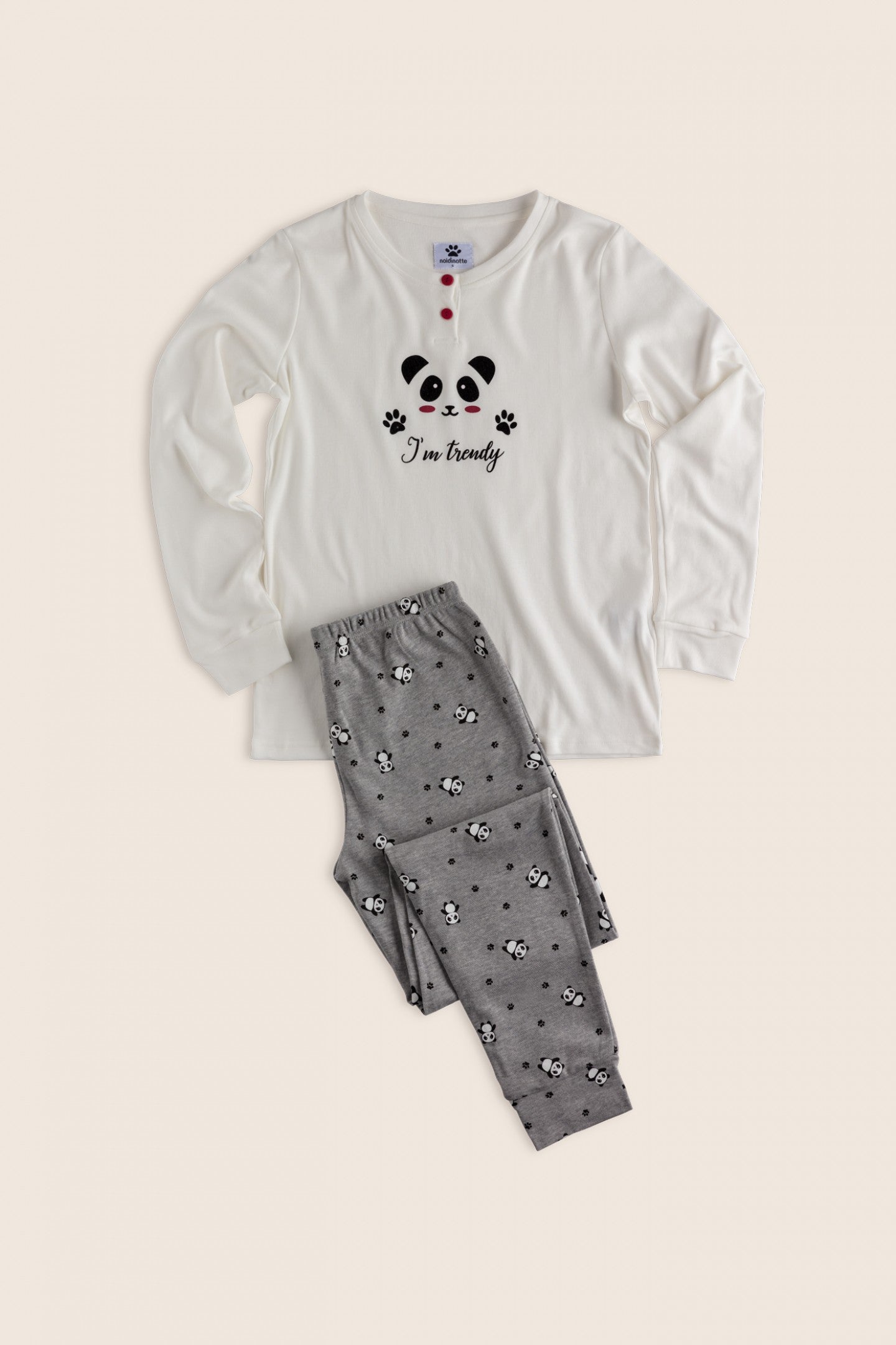 Women's warm cotton pajamas WE BY NIGHT - Love Terry
