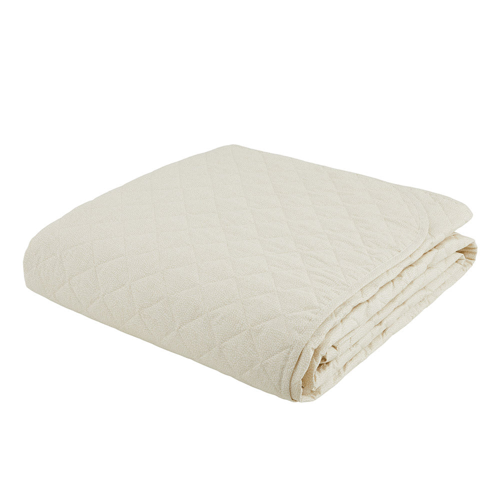 BORBONESE Double Quilted Bedspread in Percale - Oplà