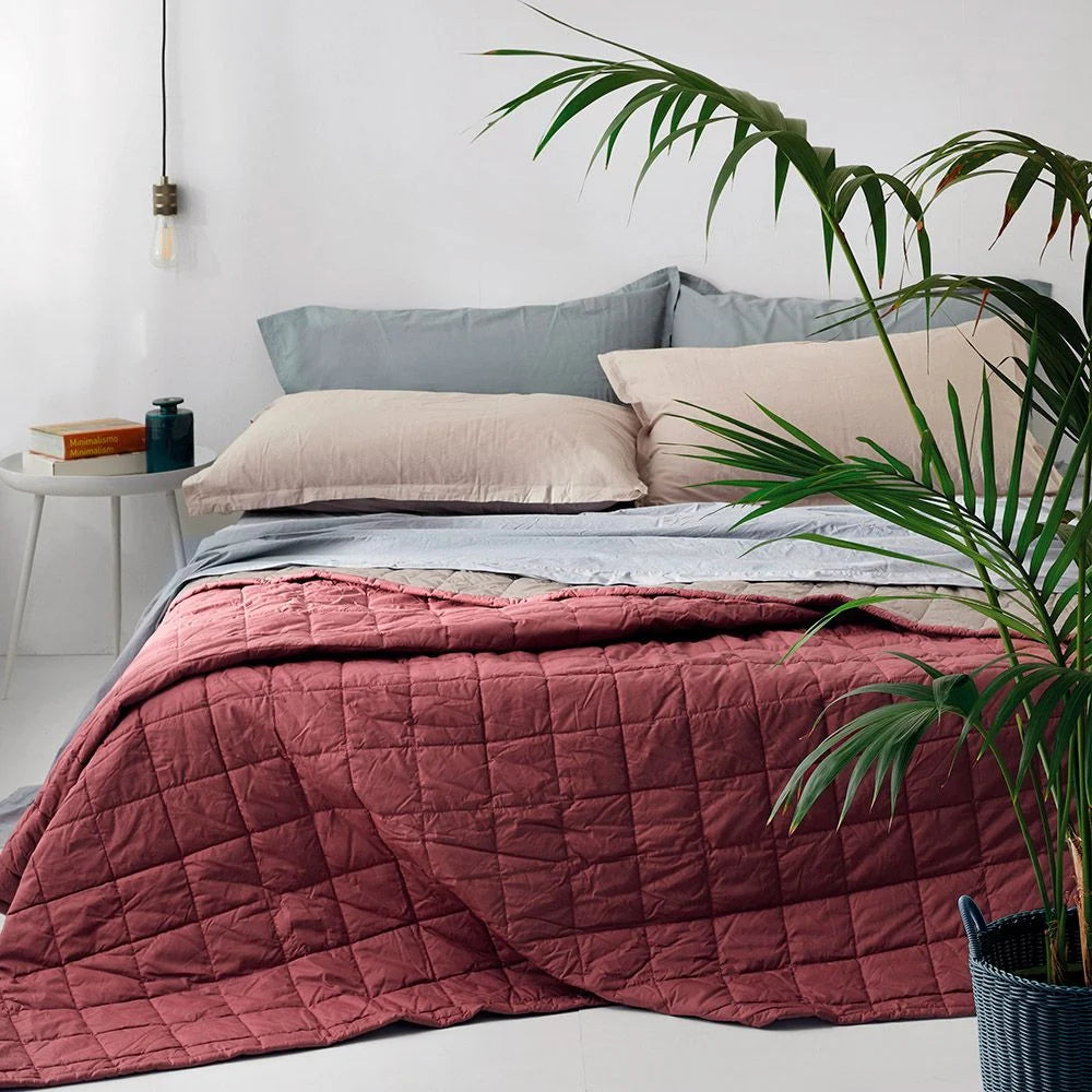 SOMMA Double Quilted Bedspread - Memory