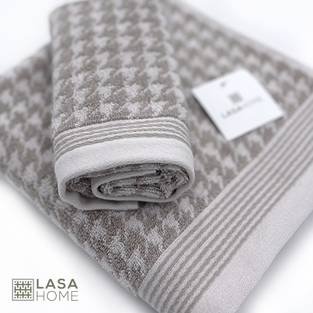 Coppia Spugna in Puro Cotone LASA HOME - Pied de Poule