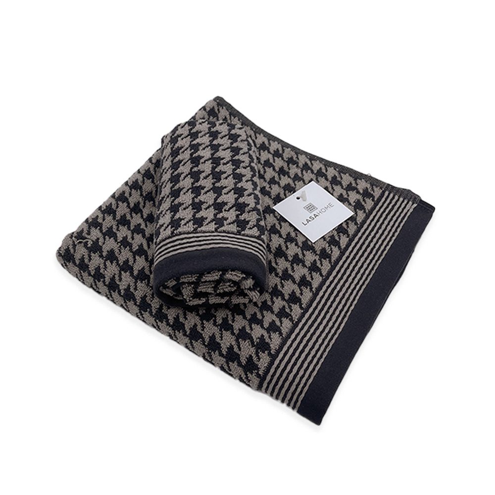 Coppia Spugna in Puro Cotone LASA HOME - Pied de Poule