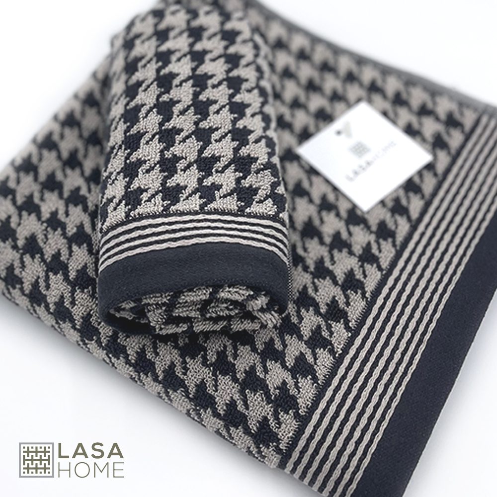 Coppia Spugna in Puro Cotone LASA HOME - Pied de Poule
