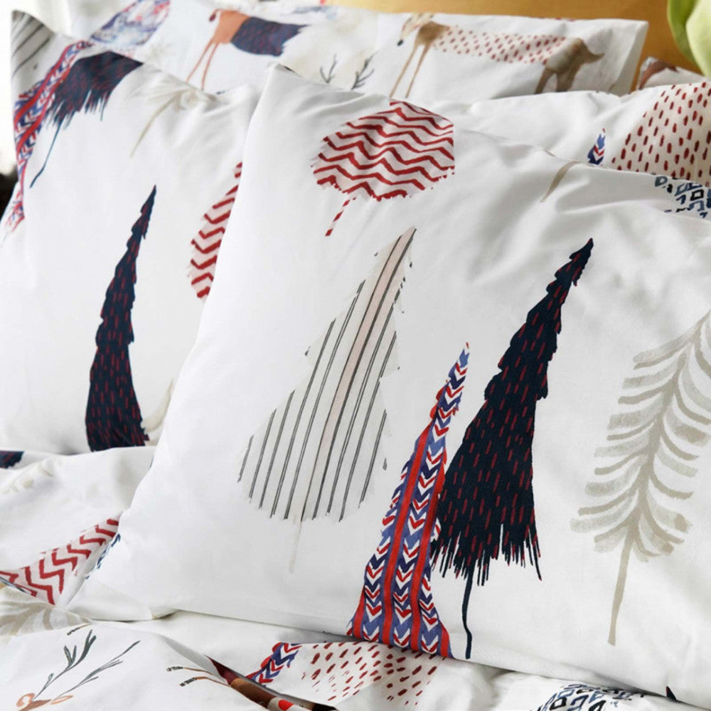 Cotton Percale Duvet Cover Set TESSITURA TOSCANA - Polar