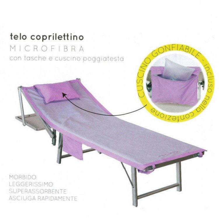 Beach Towel Microfibre Bedspread - Comfortable Solid Color with Contrasting Edge