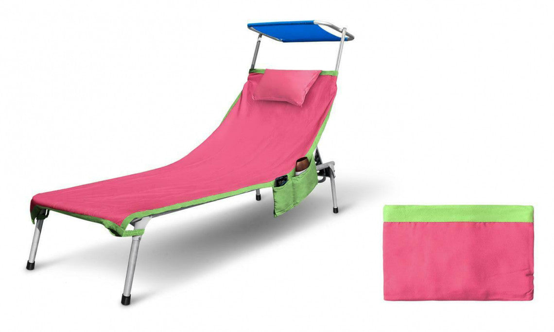 Beach Towel Microfibre Bedspread - Comfortable Solid Color with Contrasting Edge