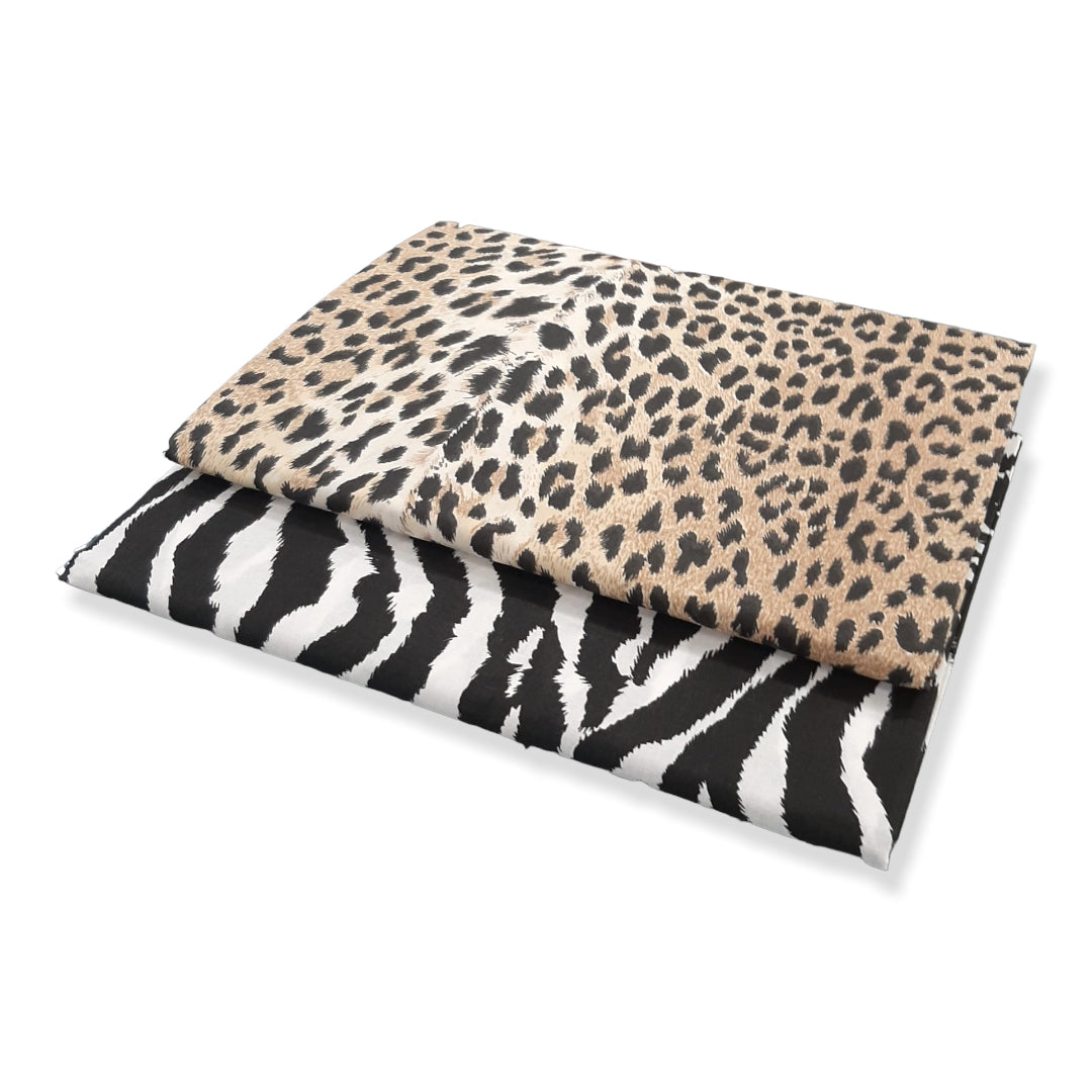 Telo Arredo Copritutto in Cotone Animalier - Zebrato e Maculato