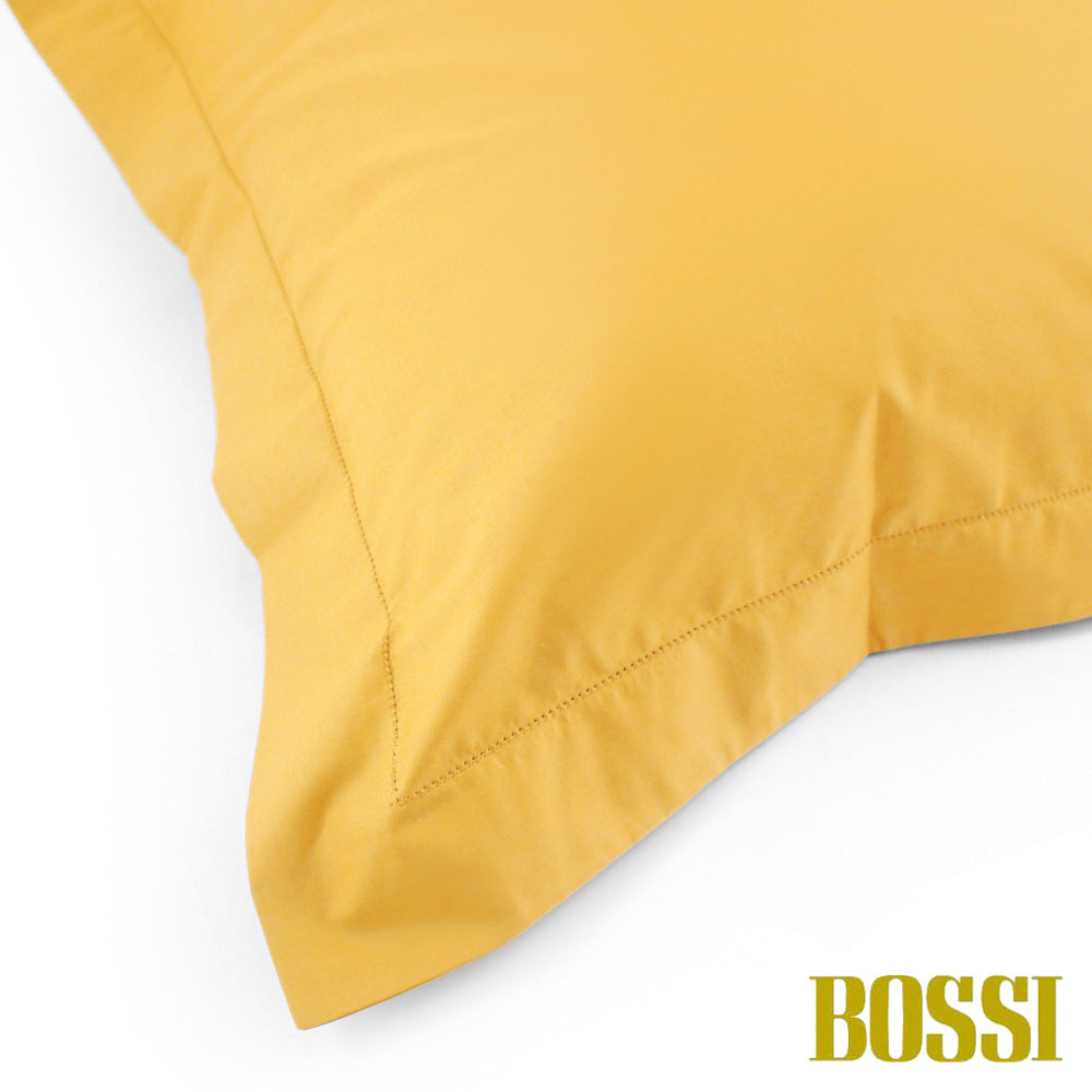 BOSSI Pair of Pillowcases with Three Shuttlecocks and Hemstitch - Bossicolor