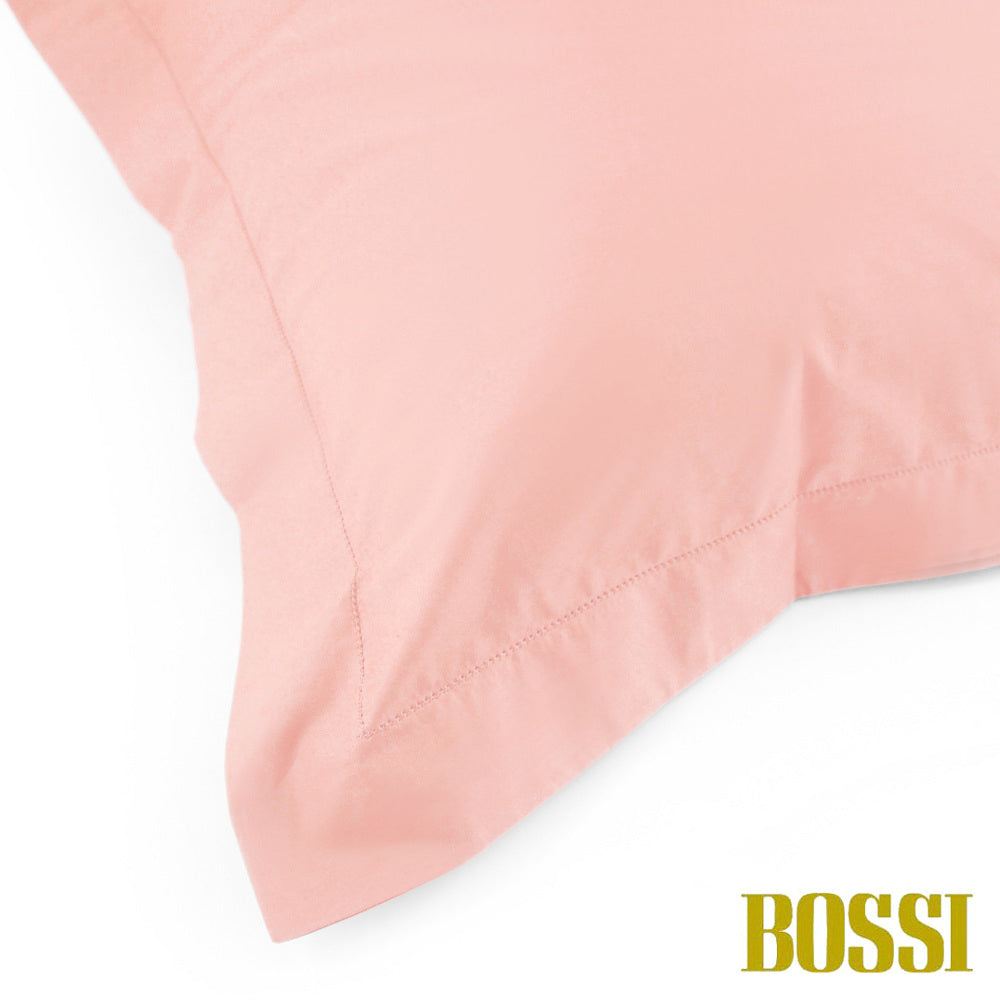 BOSSI Pair of Pillowcases with Three Shuttlecocks and Hemstitch - Bossicolor