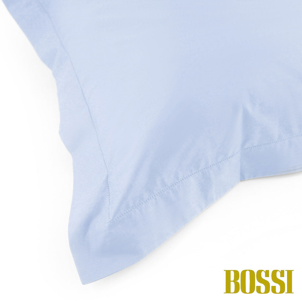BOSSI Pair of Pillowcases with Three Shuttlecocks and Hemstitch - Bossicolor