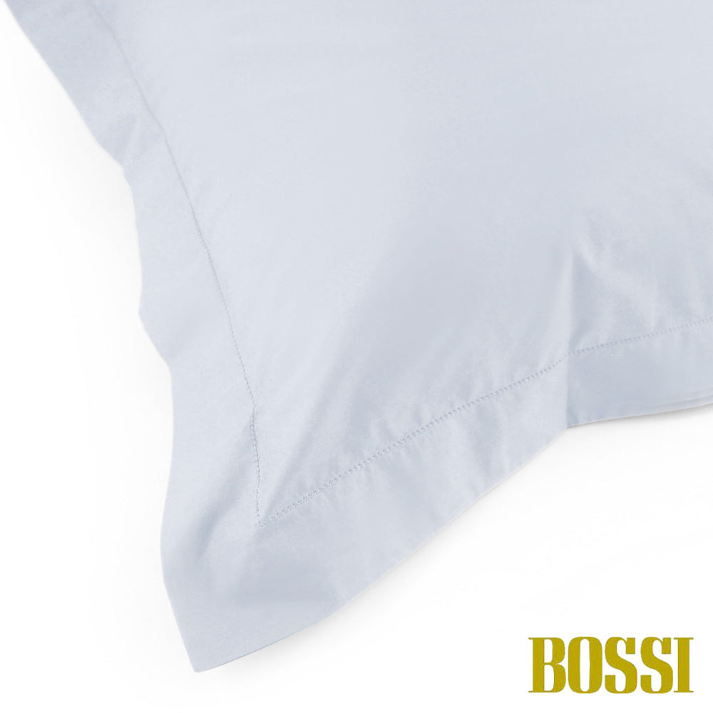 BOSSI Pair of Pillowcases with Three Shuttlecocks and Hemstitch - Bossicolor