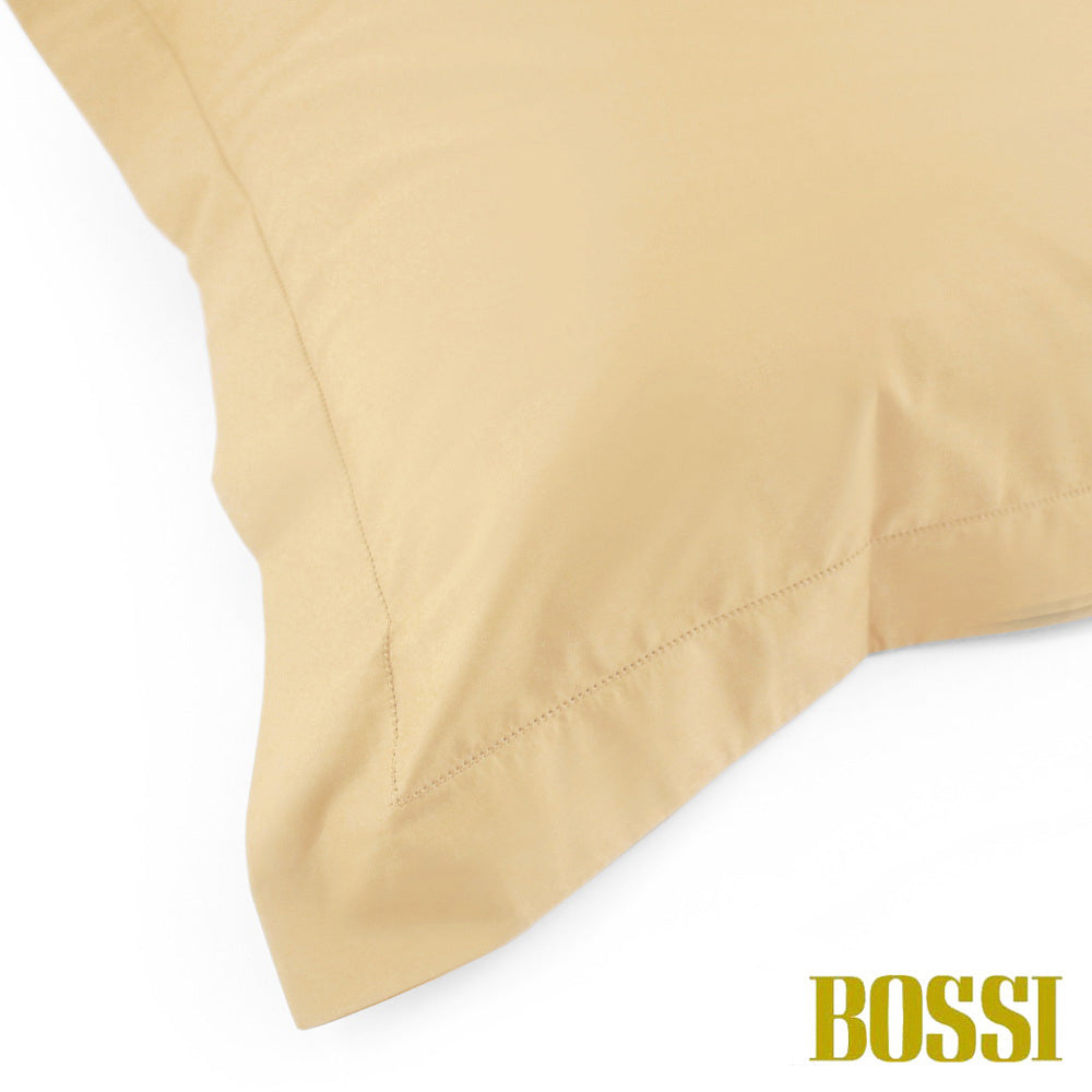 BOSSI Pair of Pillowcases with Three Shuttlecocks and Hemstitch - Bossicolor