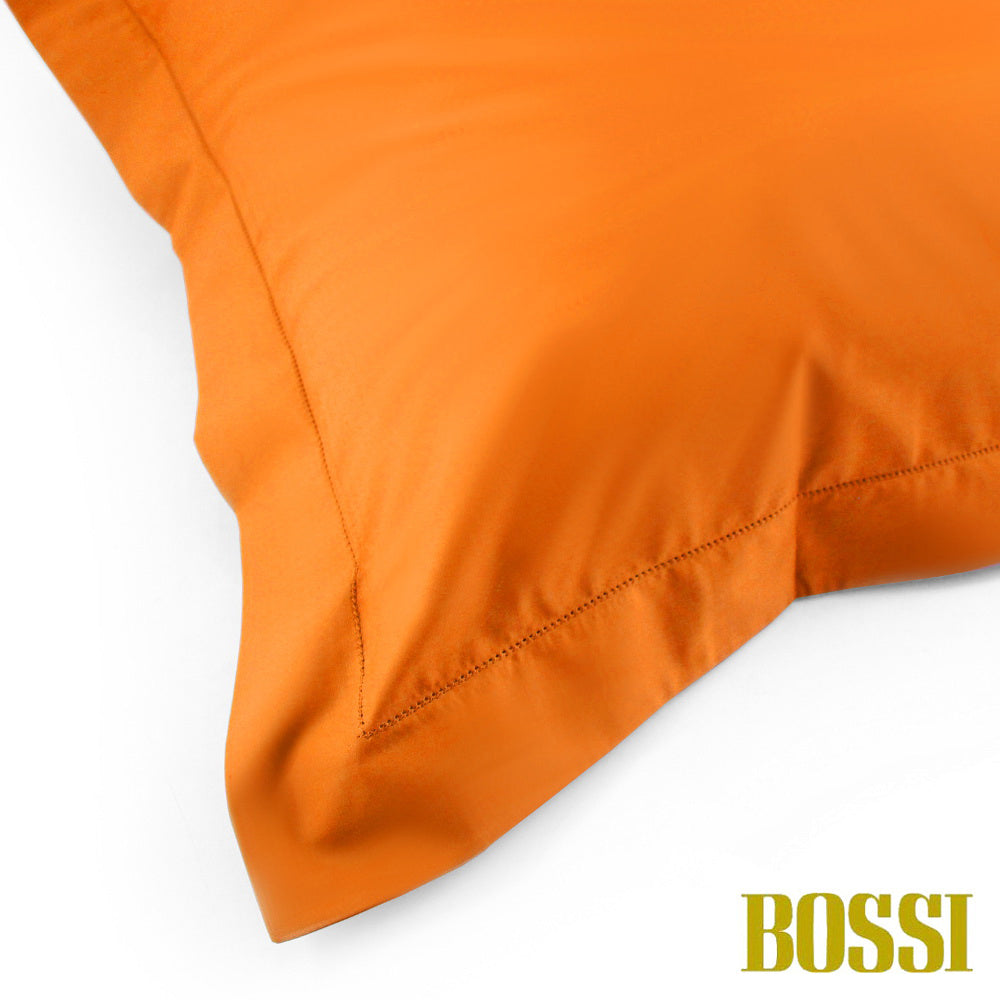 BOSSI Pair of Pillowcases with Three Shuttlecocks and Hemstitch - Bossicolor