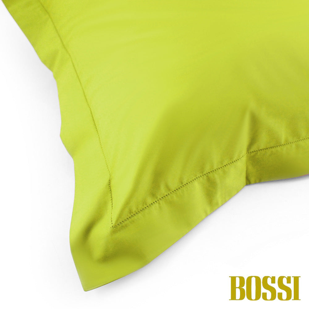 BOSSI Pair of Pillowcases with Three Shuttlecocks and Hemstitch - Bossicolor