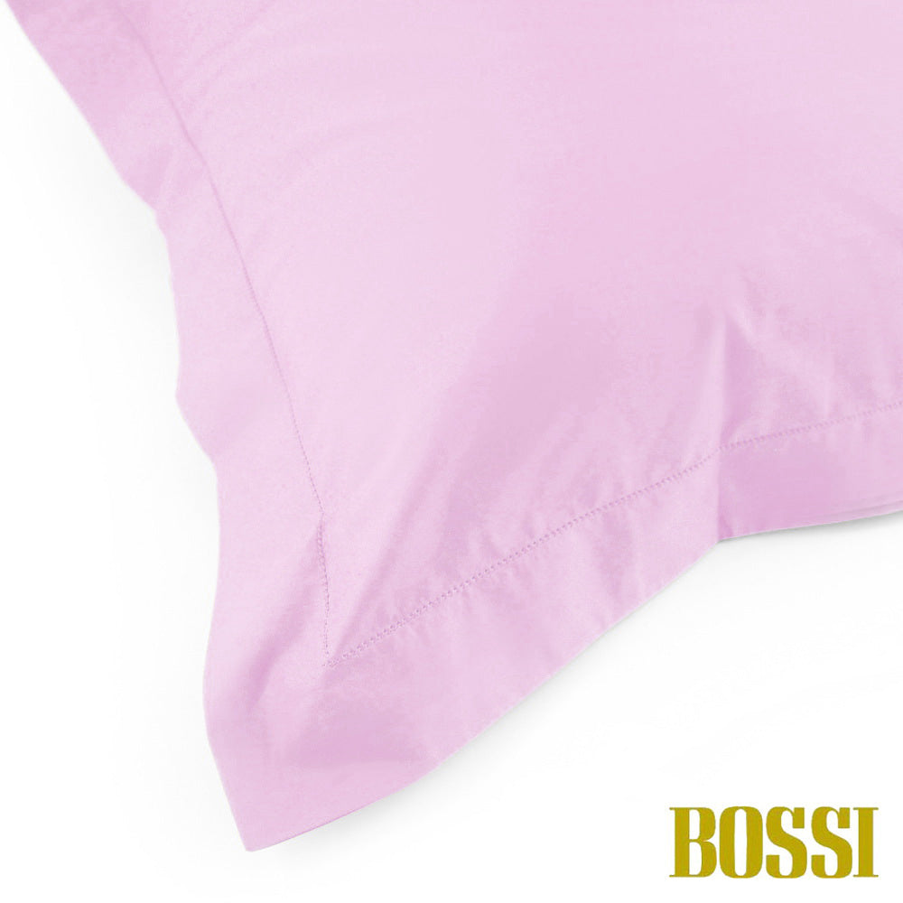 BOSSI Pair of Pillowcases with Three Shuttlecocks and Hemstitch - Bossicolor