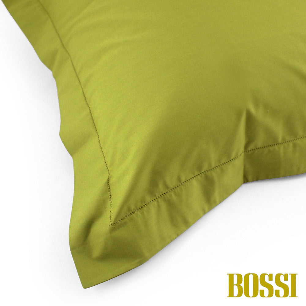 BOSSI Pair of Pillowcases with Three Shuttlecocks and Hemstitch - Bossicolor