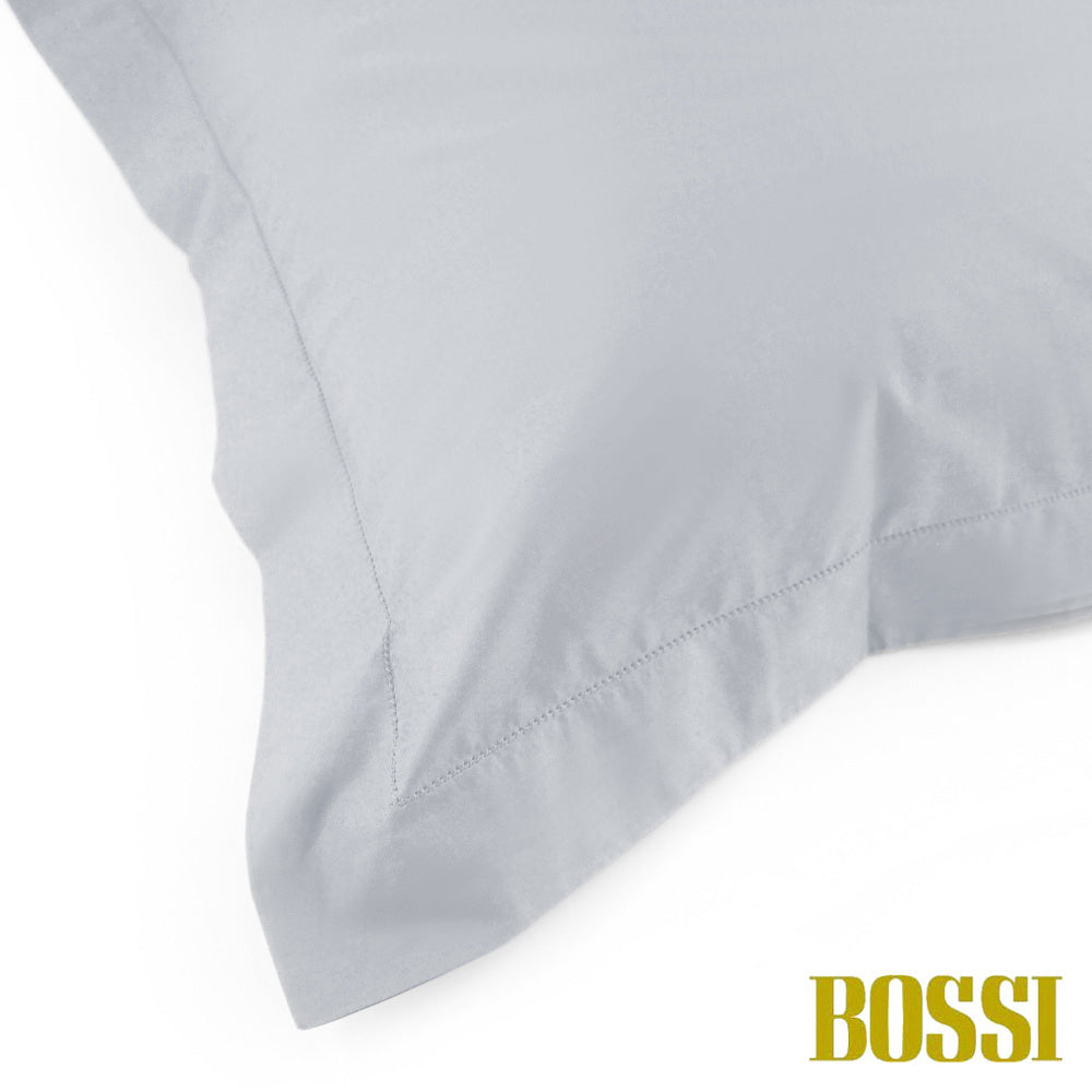 BOSSI Pair of Pillowcases with Three Shuttlecocks and Hemstitch - Bossicolor