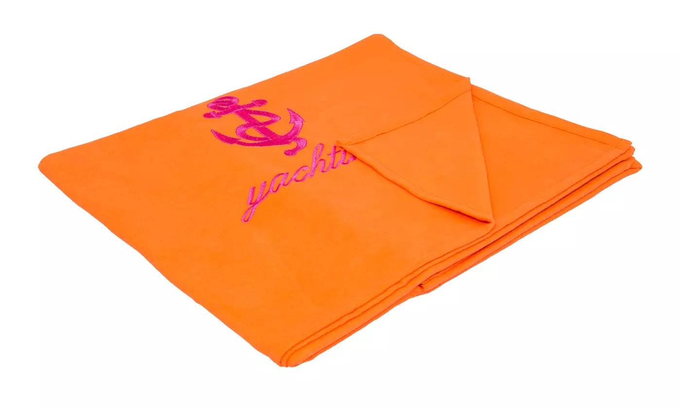 Solid Color Microfiber Beach Towel with Embroidery - New Honduras