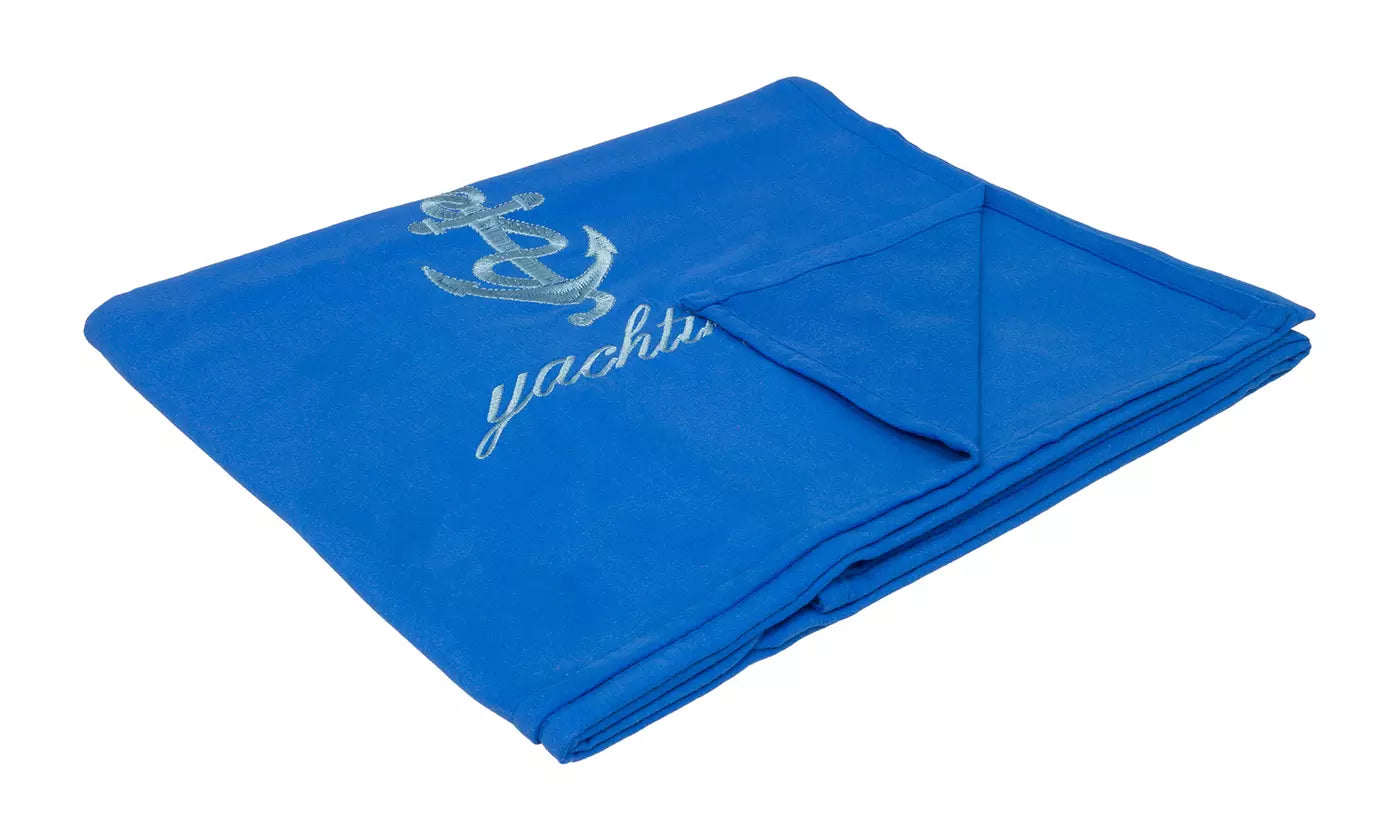 Solid Color Microfiber Beach Towel with Embroidery - New Honduras