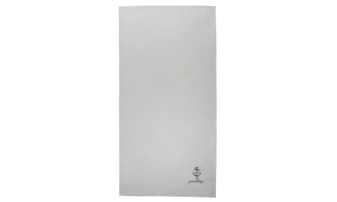 Solid Color Microfiber Beach Towel with Embroidery - New Honduras