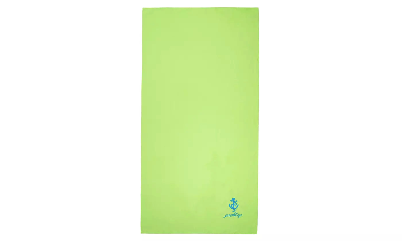 Solid Color Microfiber Beach Towel with Embroidery - New Honduras