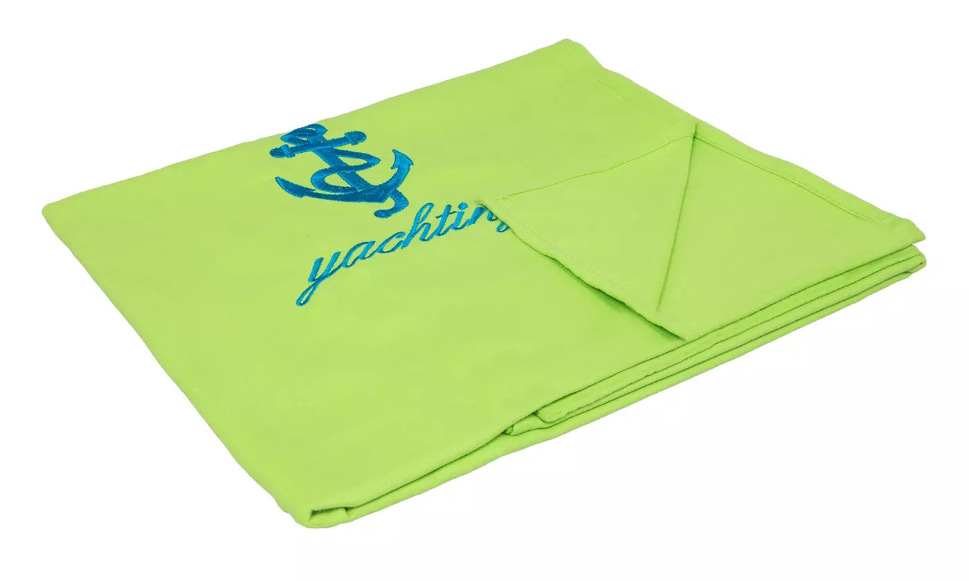 Solid Color Microfiber Beach Towel with Embroidery - New Honduras
