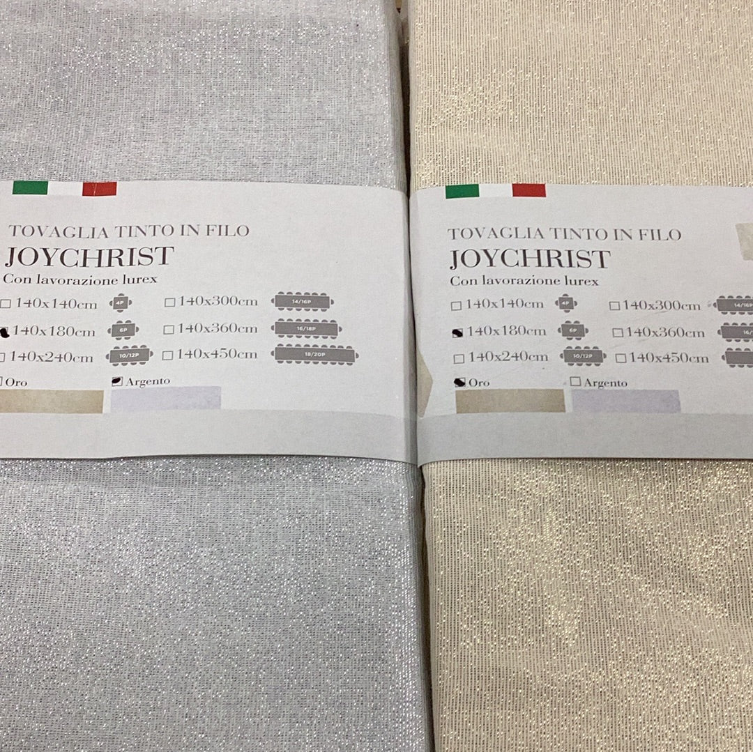 Lurex tablecloth in cotton blend LOVELY HOME - Joychrist 
