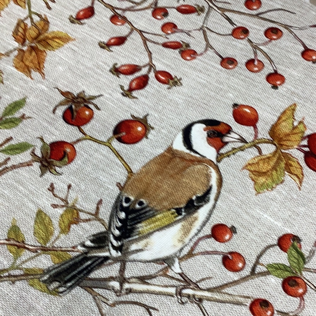 Pure Cotton Tablecloth TUSCAN WEAVING - Goldfinch