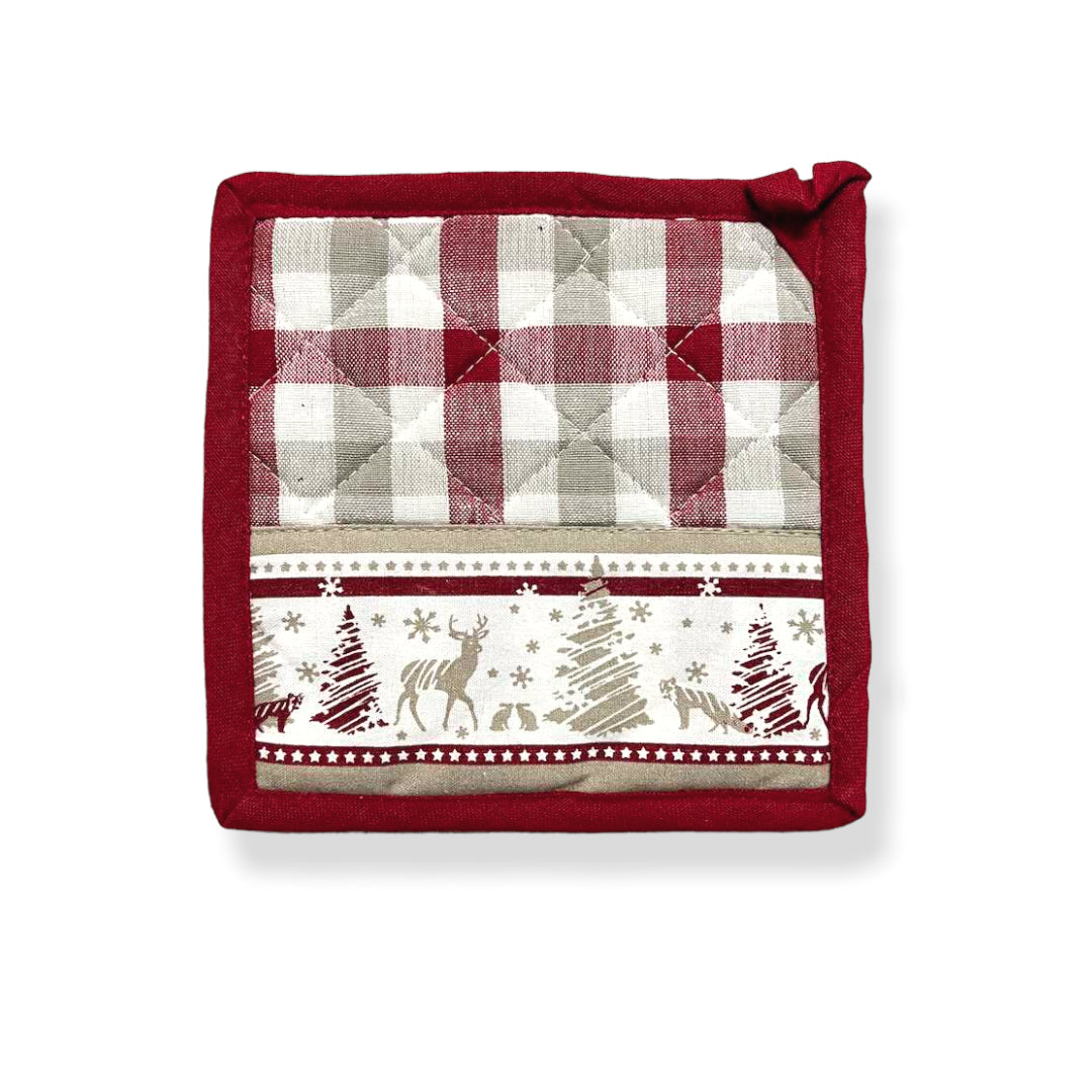 Pair of pot holders with border - Malmoe